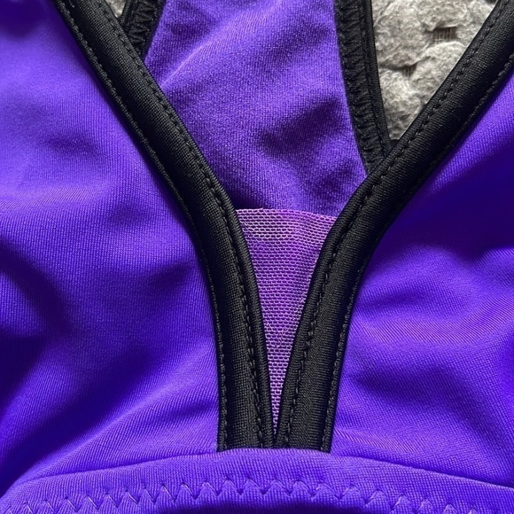 ZeroXposur Tankini Swimsuits Racerback Top Tank Top Purple Size M/L EUC #4114 - Picture 4 of 7